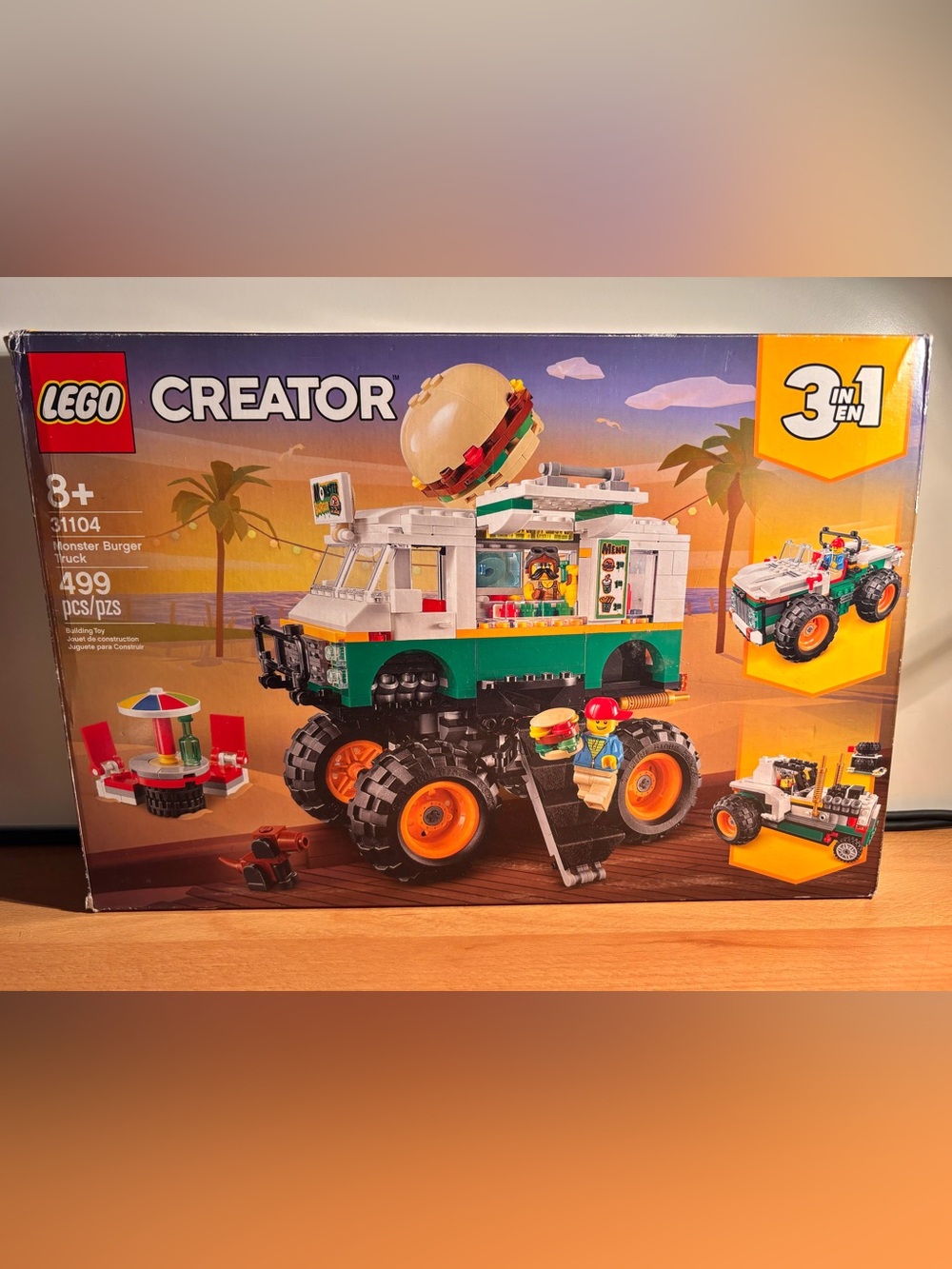 LEGO CREATOR 31104: Monster Burger Truck Complete, Box, Manual, Some Bags Sealed
